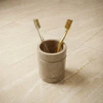 ست سطل و برس 5 تیکه سنگی کرمی - Image 3