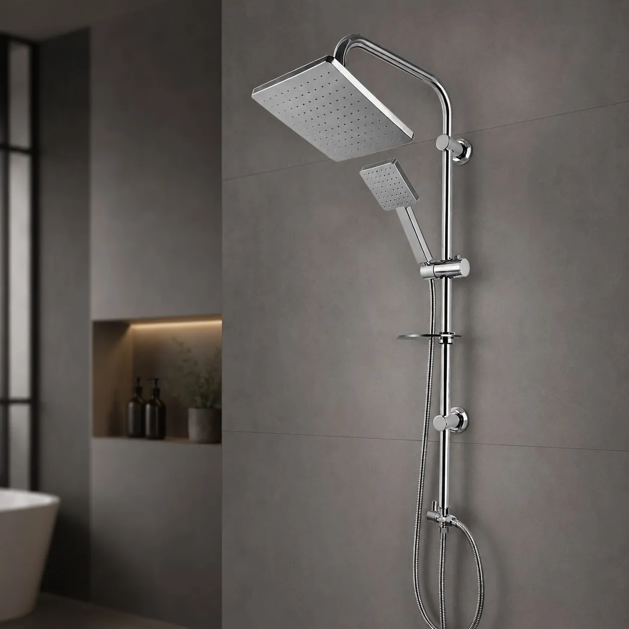 IMG_20260524_135609_279 علم دوش دوکاره کروم رسوب گیر اتومات - Image 1