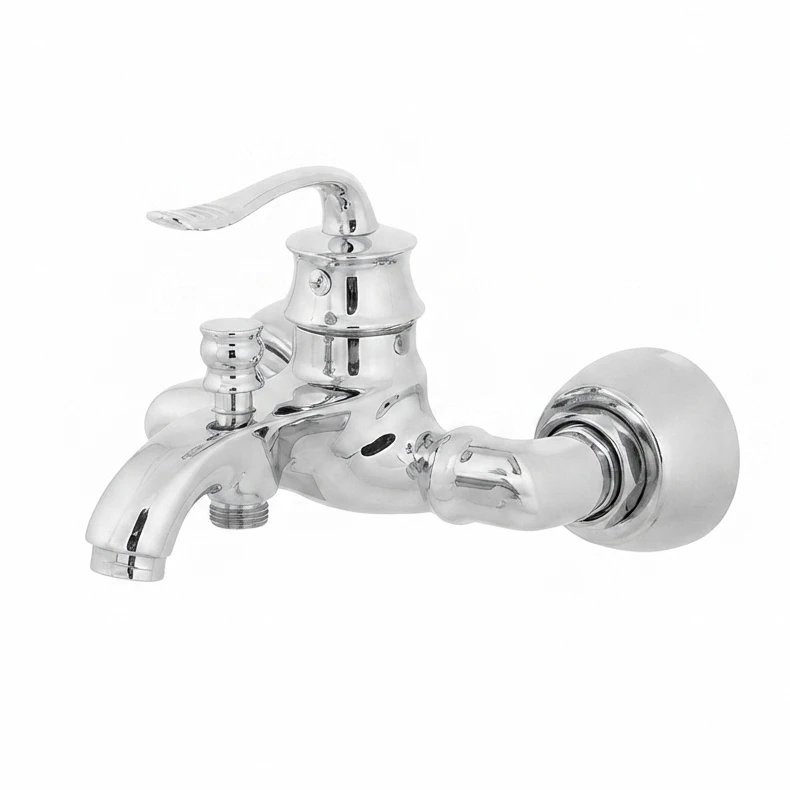 bambo-chrome-shower شیر دوش مدل بامبو رنگ کروم براق با استاندارد و 5 سال گارانتی - Image 1