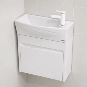 روشویی-کابینتی-عرض-کم-باریک-عرض20-سفید-پی-وی-سی-ضدآب-روشویی-حمام-دستشویی